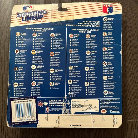 MLB Starting Lineup Lot - 1988 Roger Clemens - 1992 George Bell and Frank Thomas - Picture 3 of 7